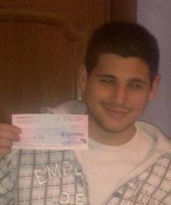 Adrián, ganador de 100 €